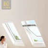 Bathroom toilet window design tempered glass aluminium center vertical pivot window awning for house roof
