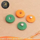 Custom colorful fabric covered metal snap buttons for clothing