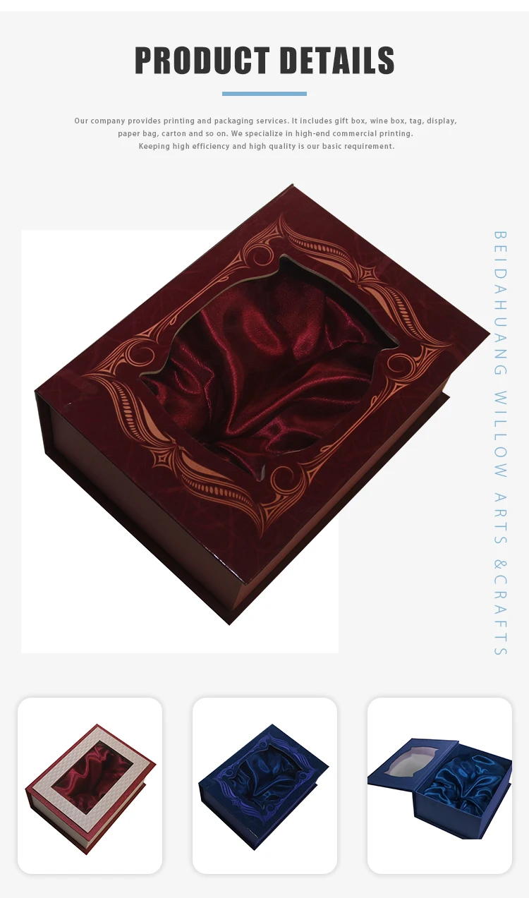 luxury design creative magic book shape double color flat
