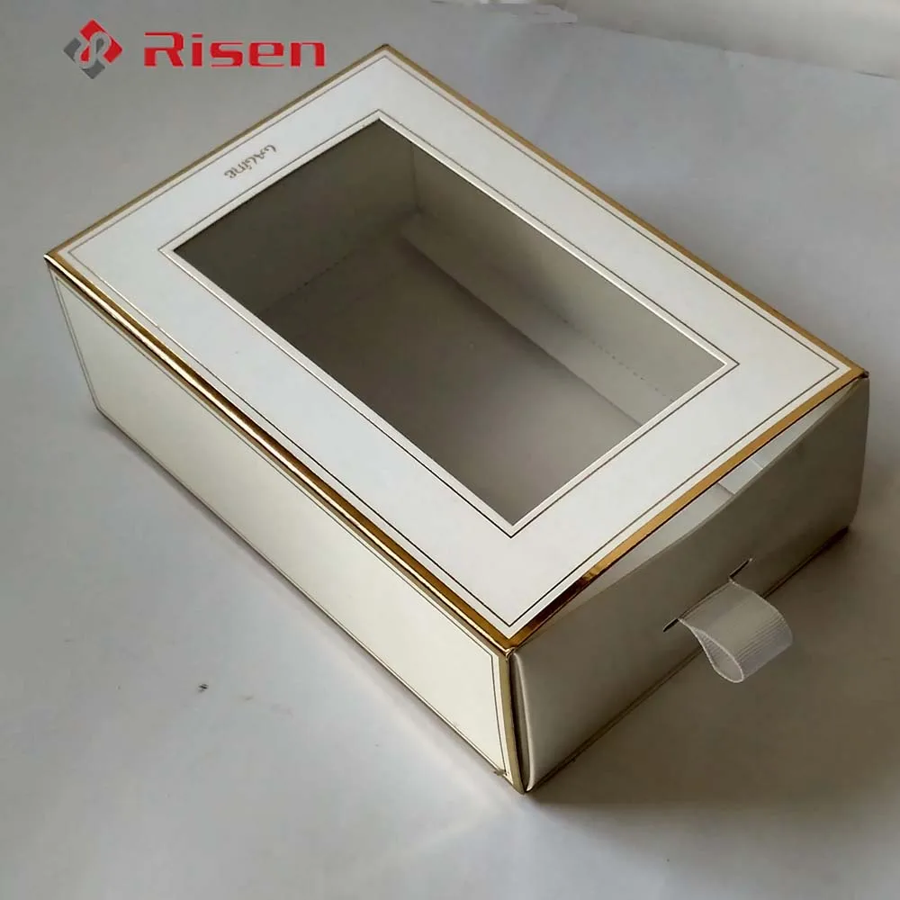 custom folding cardboard box with drawer