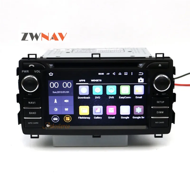 Top 8 Core Android 9.0 4+32GB Car DVD player GPS navigation radio Satnav Stereo head unit For Toyota Auris 2013 2014 2015 Free map 5
