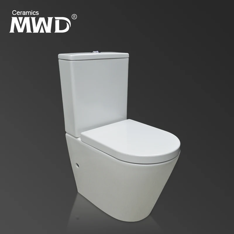 NEW BACK TO WALL TOILET PAN WC AND SEAT 20 YEAR WARRANTY A3993