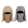 2 Colors Unisex Quick Drying UV Protection Sun Hat with Flap Neck Cover For Outdoor Use