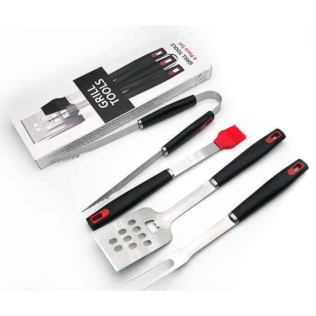 Wholesale Outdoor Barbecue 4pcs Stainless Steel BBQ Grill Tool Set with PP Handle bbq set bbq tools set, Black
Wholesale Outdoor Barbecue 4pcs Stainless Steel BBQ Grill Tool Set with PP Handle bbq set bbq tools set, Black