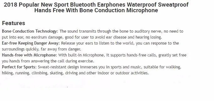 New Design High end Noise cancelling Colorful waterproof wireless bone conduction bluetooth headphones - ANKUX.COM