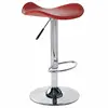 High resistible PVC bar chair with chrome legs footrest Saddle Leather Chair
