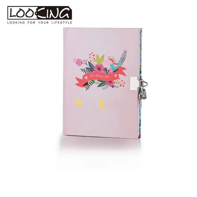 the rose gold lined dairy gift languo metal spiral notebook