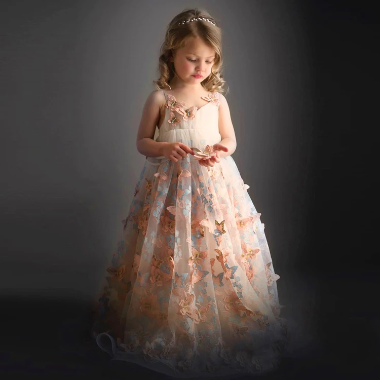 Kids Girls Flower Dress Children Girl Sleeveless Birthday Party Butterfly Dress Baby Fancy Princess Bow Clothes, As the picture
Kids Girls Flower Dress Children Girl Sleeveless Birthday Party Butterfly Dress Baby Fancy Princess Bow Clothes, As the picture