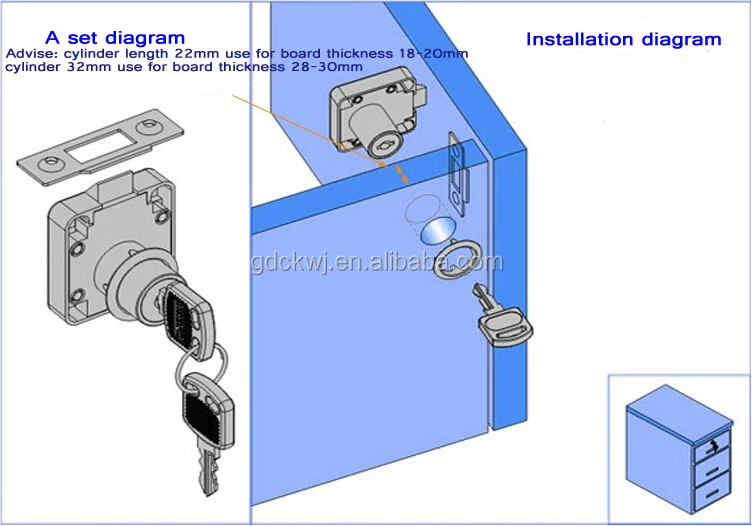 high quality metal cash cabinet cam lock desk drawer lock for furniture