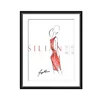 Factory Direct Sales Living Room Hot Lady in Red Dress Frame Art Painting