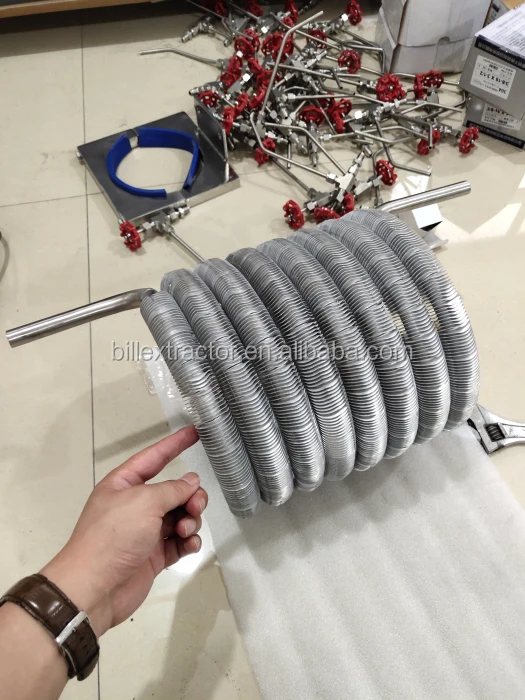 extruded finned coil double cooling condensing coil with mnpt