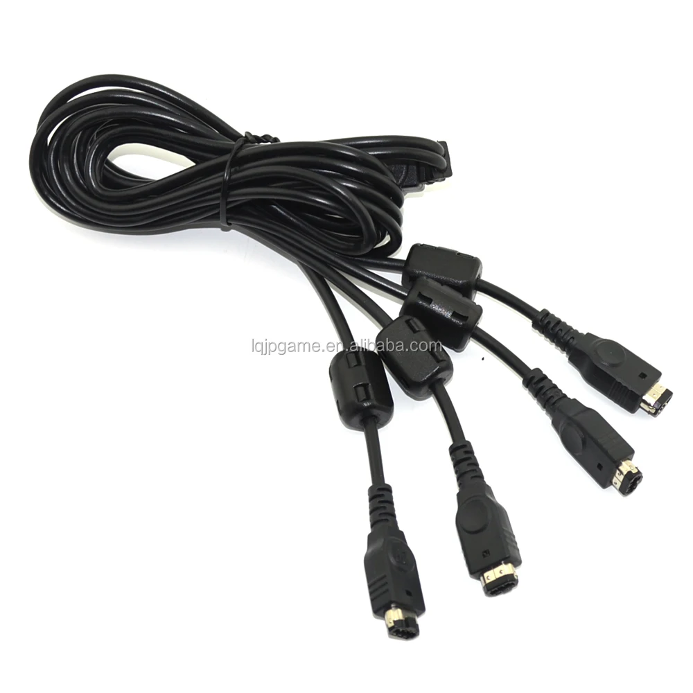 For GBA 4 Player Link Cable for GameBoy Advance for Gameboy Color for GBA/GBC link cable, Black
For GBA 4 Player Link Cable for GameBoy Advance for Gameboy Color for GBA/GBC link cable, Black