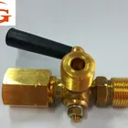 brass three way cock valve gauge cock 1/2''-1'' accept oem