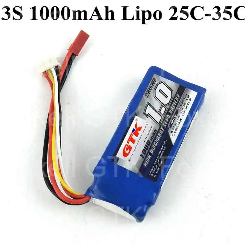 1pc GTK Original lipo 3s 1000mah 11.1v 1Ah 25C battery li-po 3s 35c for FPV RC Helicopter Car Boat Drone Quadcopter + fast ship (2)