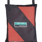 Private label custom logo fast drying microfiber travel towel with net bag