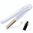 Travel Use Portable Styler Mini Rechargeable Curling Iron and hair straightener Cordless