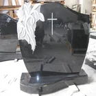 China polished black granite tombstone gravestone