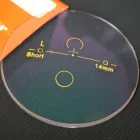 middle index 1.56 progressive lens short corridor eye lenses