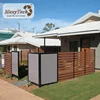 boundary fencing modern wpc garden fence with aluminum post