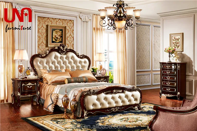 european style luxury latest model double size king bed design