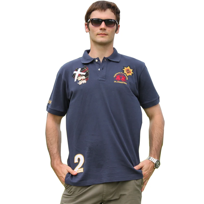 OEM Manufacturer custom your own design embroidered polo t shirt 200 gsm polo t-shirt us polo t-shirts