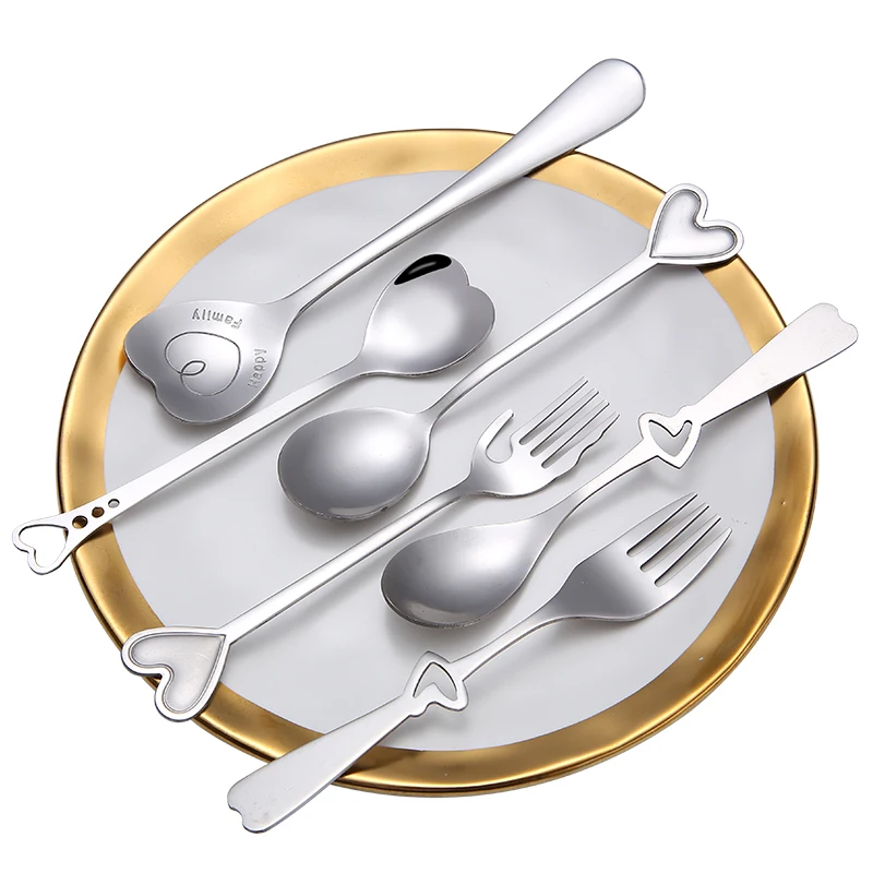 1010 Heart Shape Suger Coffee Spoon Fork Tableware Metal Stainless Steel 304 Cutlery Set, Silver
1010 Heart Shape Suger Coffee Spoon Fork Tableware Metal Stainless Steel 304 Cutlery Set, Silver