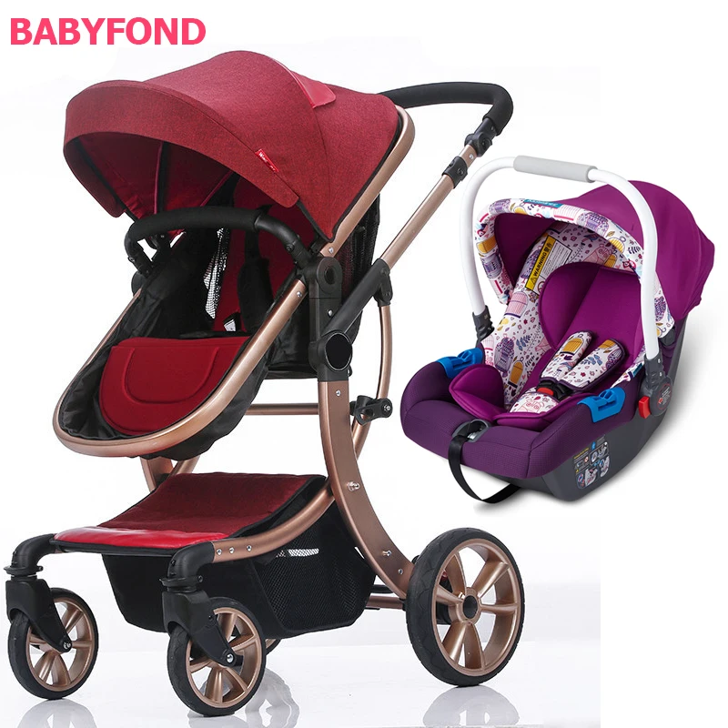 3 in 1 baby stroller with comfortable car seat multi-color optional wholesale portable baby carriage, Free combination 
3 in 1 baby stroller with comfortable car seat multi-color optional wholesale portable baby carriage, Free combination