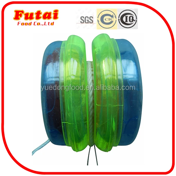 30g sweet yoyo ball candy toy with bubble roll gum