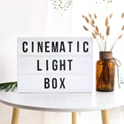 Diy a4 cinema lightbox cinematic led light box with letters