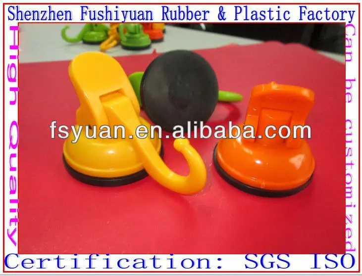 47 58mm vacuum drawing strong super market silicone rubber suction cup sucker with plastic bathroom sucker with lock