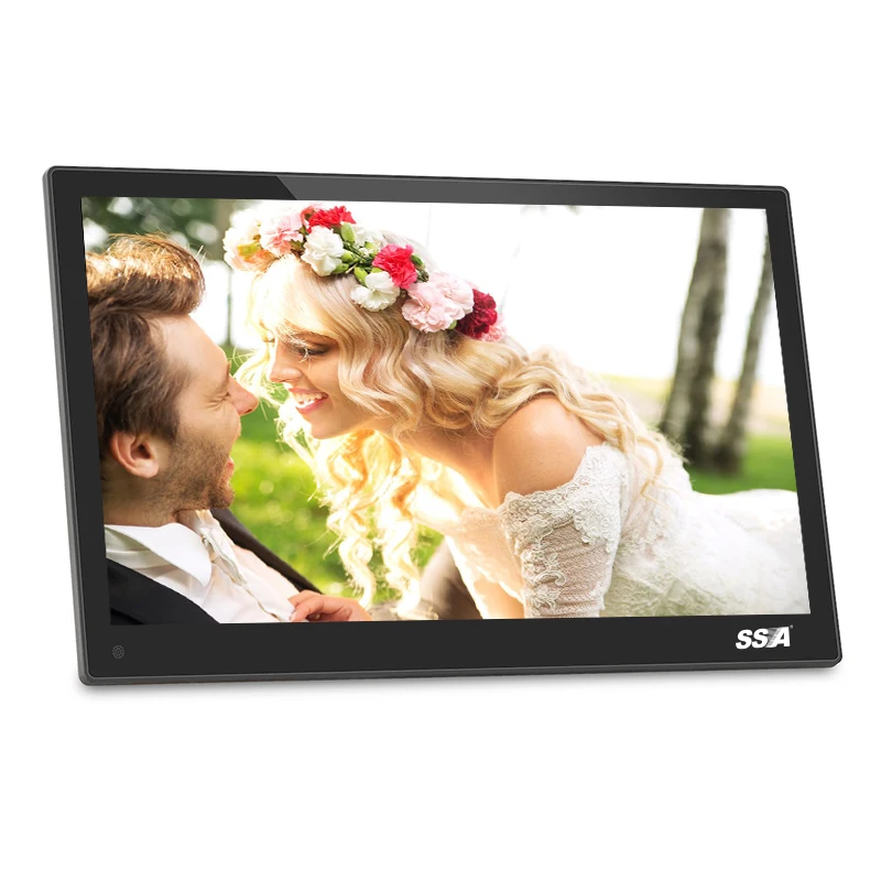 

China wide screen 17.3 inch led digital photo frame 1920*1080 pixels wall mount advertising display