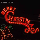 Led Lighted Light 2D Party Decoration Outdoor Led Lighted Motif Rope Merry Christmas Light