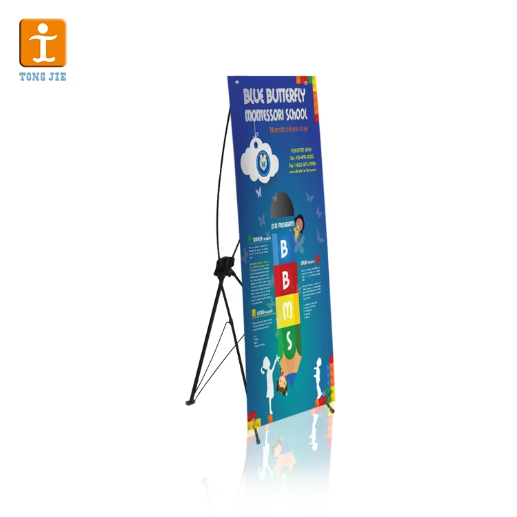 Custom Promotion Cheap Price Floor Stand Banner X Display Buy X
