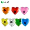 Promotion heart shape clicking instant heat gel hand warmer pad for menstrual woman belly