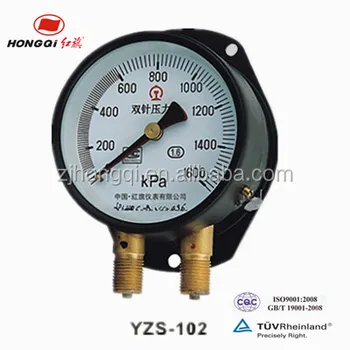 double needle pressure gauge