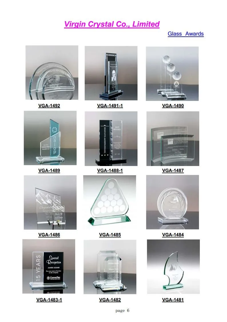 wholesale crystal dome shaped award plaque with crystal base