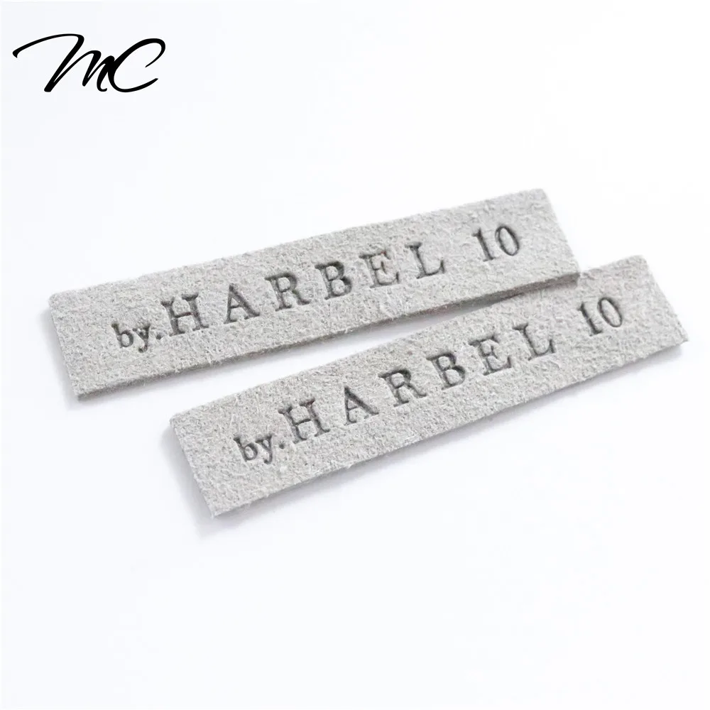 Factory Price Design Custom label for clothes Grey Color Suede Leather Label For Clothing, Follow mc leather color chart
Factory Price Design Custom label for clothes Grey Color Suede Leather Label For Clothing, Follow mc leather color chart