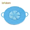 Trade Assurance eco-friendly FDA Silicone Over Spill Stopper ,Splatter Guard Pot Pan Lid Cover