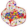 Dreampark Kids Ball Pit Playpen Ball Tent with Basketball Hoop and Zippered Storage Bag for Toddlers