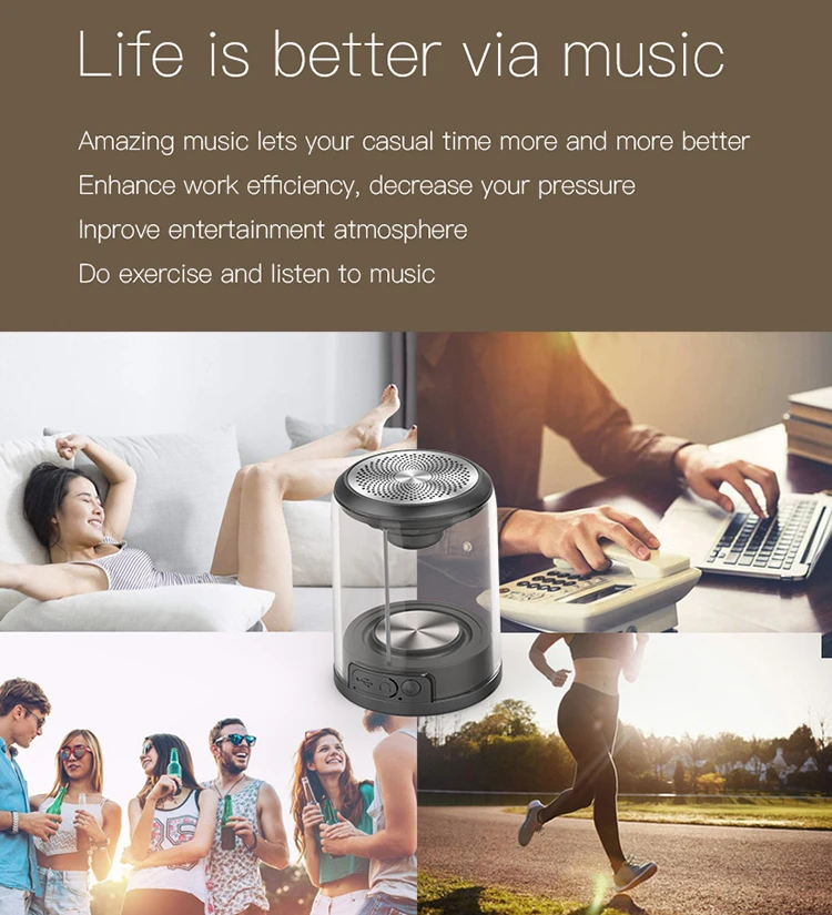 Multimedia Bass Speaker Box Mini Powered Outdoor Portable Wireless Speaker - ANKUX.COM