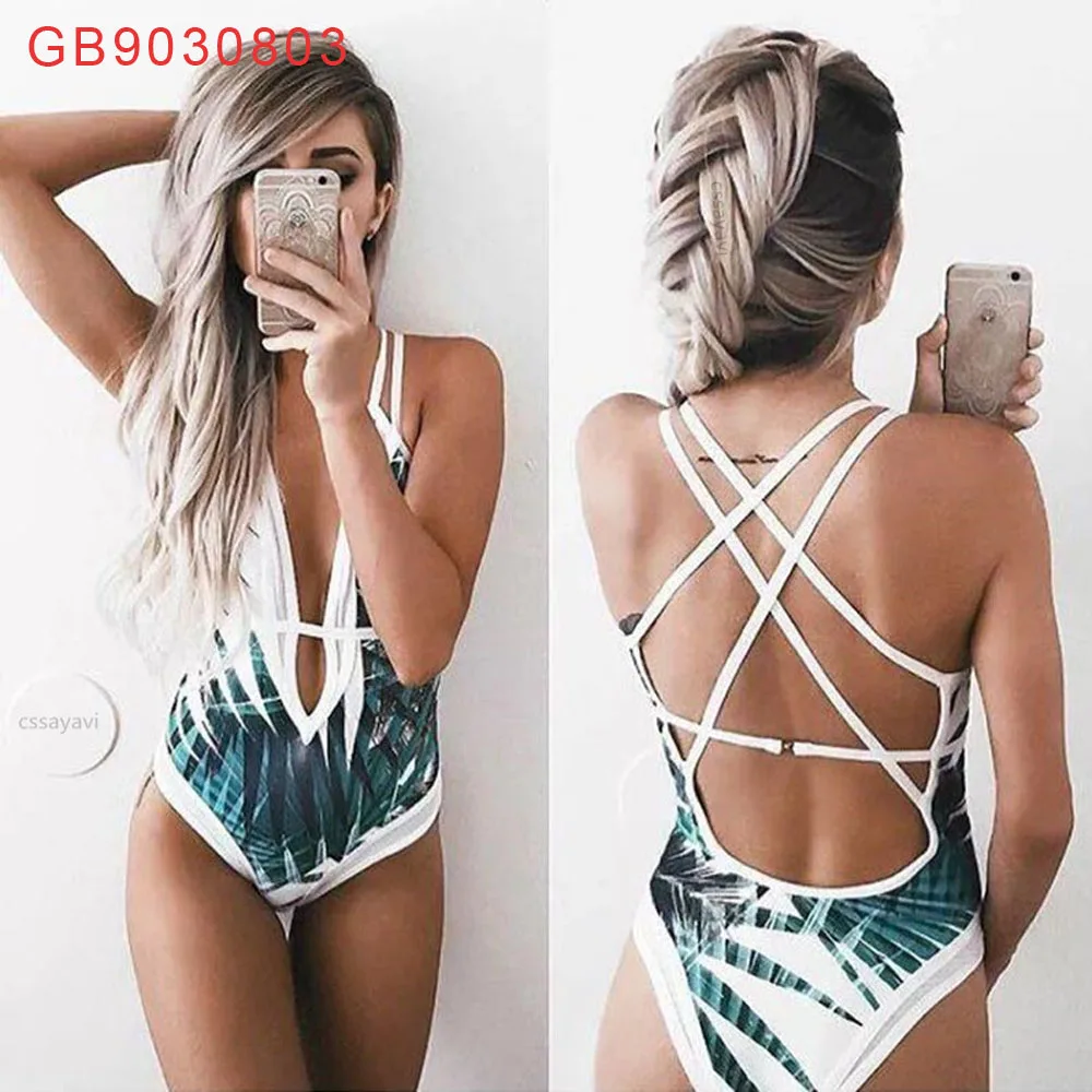 2019 Sexy Women Swimsuit Floral Print Swimwear Push Up Bikini Set Padded Bra Bralette Bandage One Piece Bathing Suit, White
2019 Sexy Women Swimsuit Floral Print Swimwear Push Up Bikini Set Padded Bra Bralette Bandage One Piece Bathing Suit, White