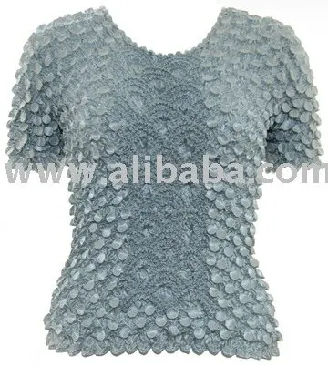 Popcorn blouse- Coin Lace - Solid (Heavy)