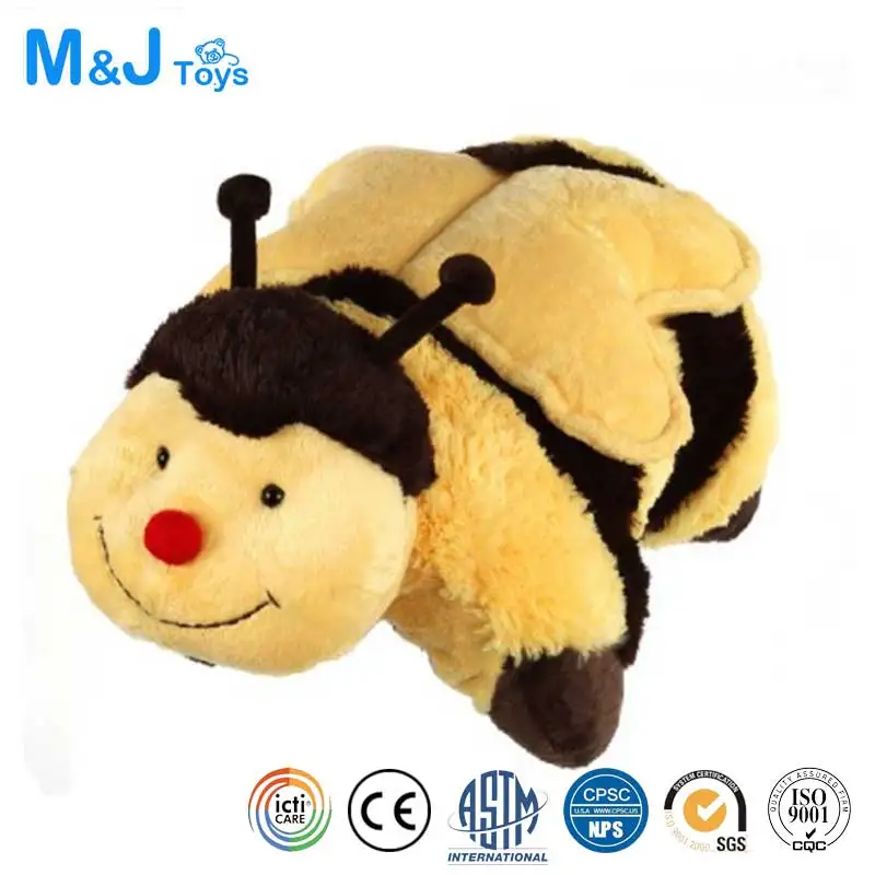 Double Function Pillow Toy My Plush Pillow Pets Buzzy Bumble Bee