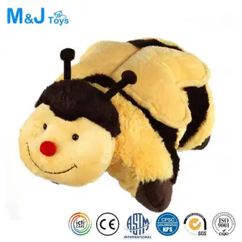 Double Function Pillow Toy My Plush Pillow Pets Buzzy Bumble Bee