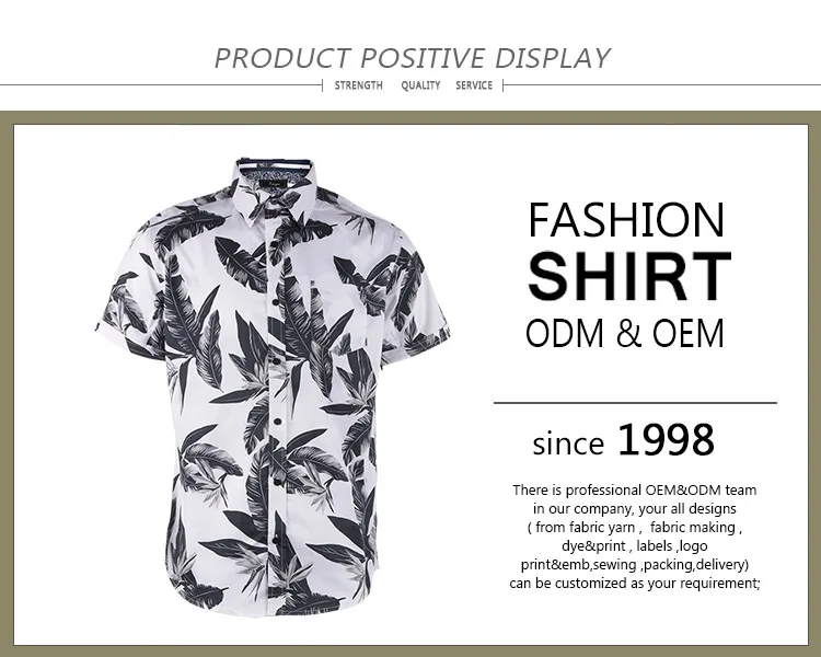 Custom made cheap summer fashion men floral short sleeve hawaian shirts