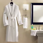 Terry Bathrobe Bathrobebathrobe Hotel Bathrobe Wholesale 100% Cotton Men's And Women's100 Terry Towel Bathrobe