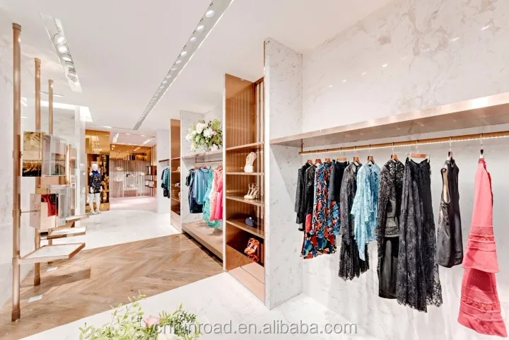 Ladies Boutique Clothing Display Racks Counter Garment Shop