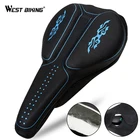 WEST BIKING Bike Seat Cushion Cover Gel Bicycle Saddle Cover Cycling Soft Pad Cushion Steady Adult MTB Bicycle Saddle Cover
