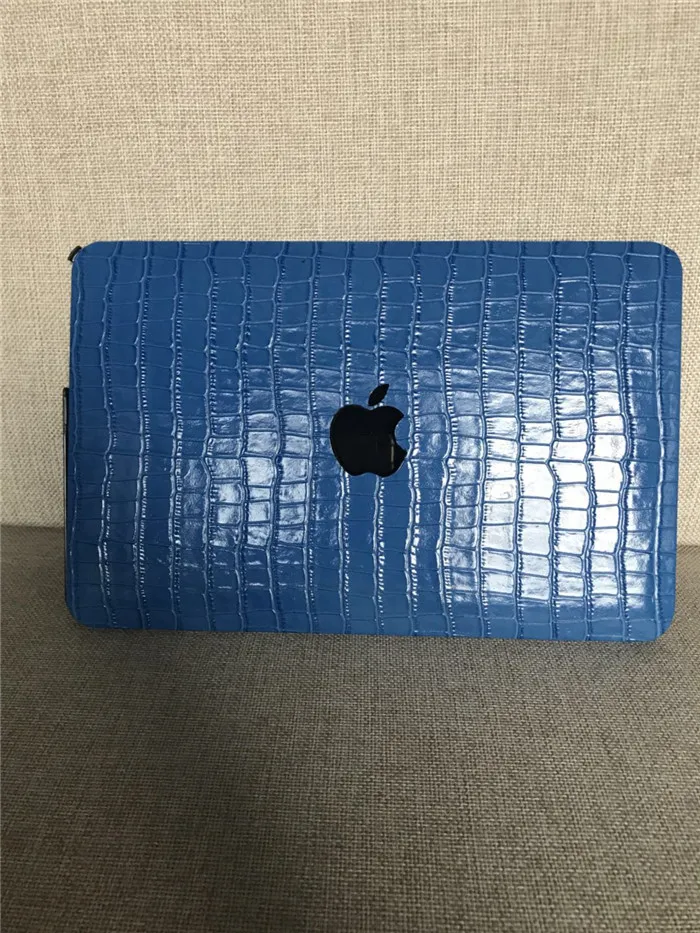 New fashion laptop covers real embossed crocodile leather case for macbook _11
