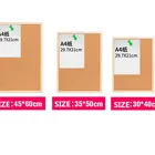 Wooden frame cork board photo wall message board office home hanging custom printed shapes wall decorative standard